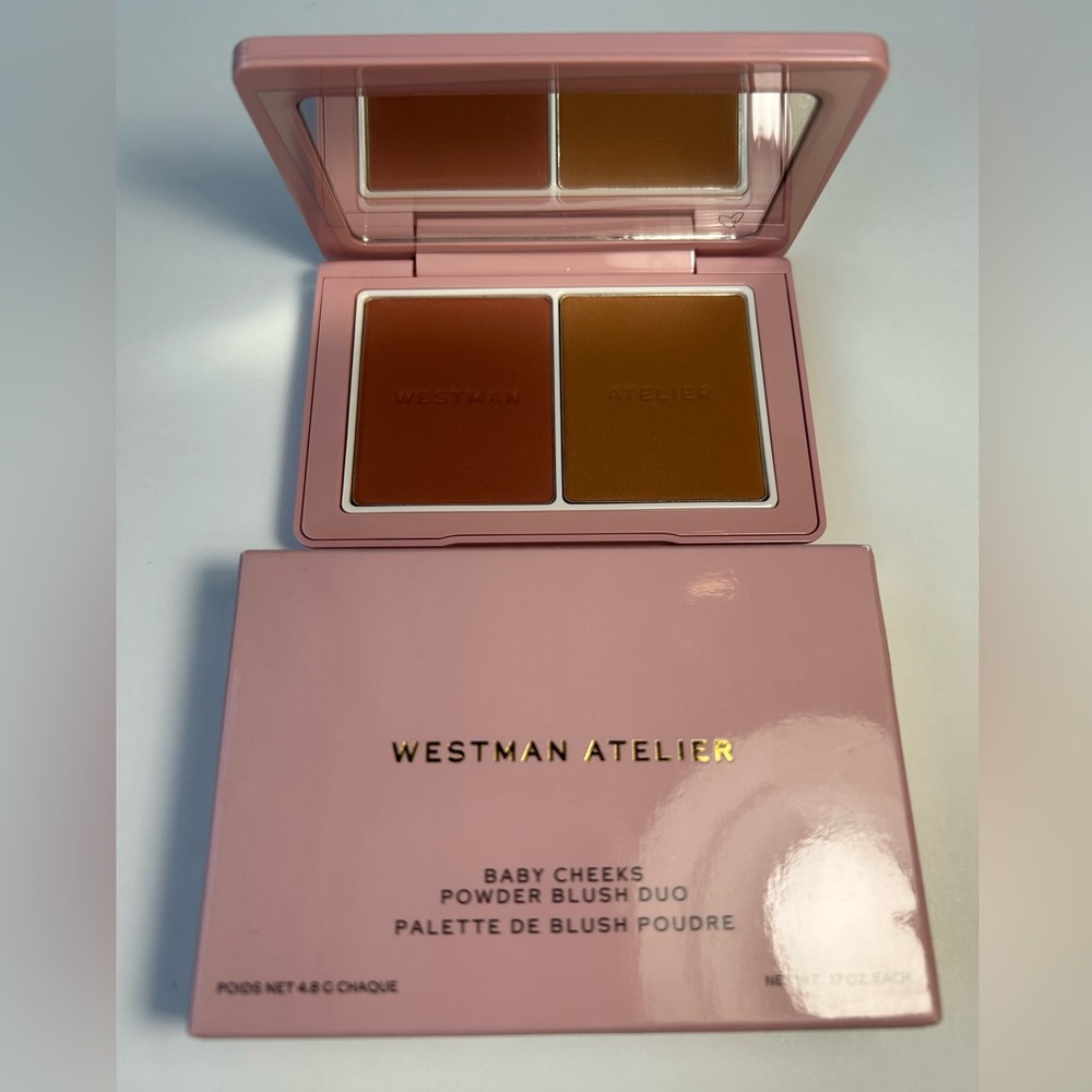 NWT🌷Westman Atelier Baby Cheeks Powder Duo in Sable & Suede